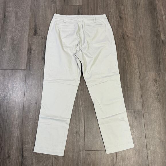 J.Crew High-Rise Girlfriend Chino Pants WMNS 6 Stone Gray Straight Leg Stretch - Picture 5 of 7
